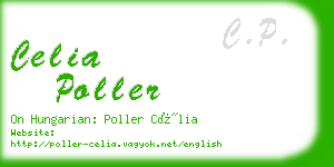 celia poller business card